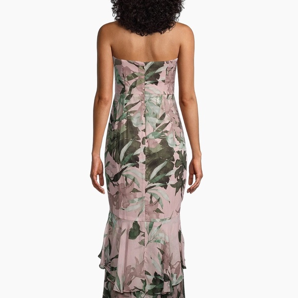 Katie May Cece Ruffled Floral Gown strapless - Picture 12 of 12